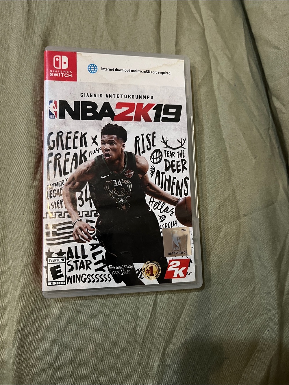Nintendo NBA 2K19 - Black, White, Red Cover